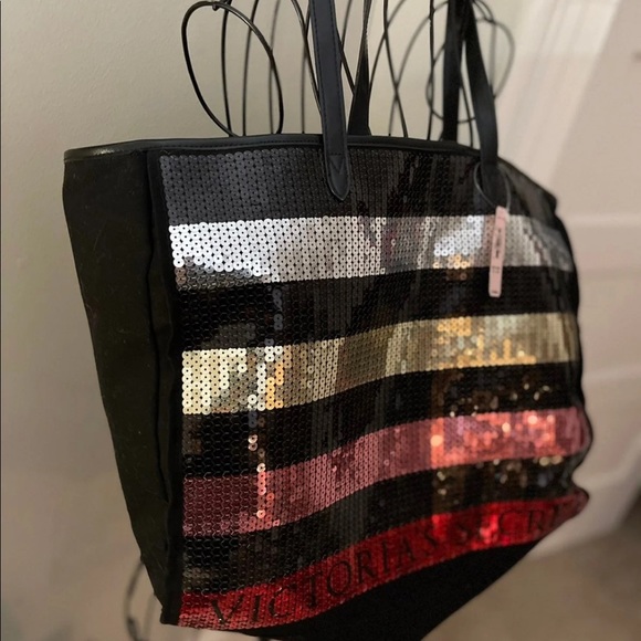 Sequined VS tote bag - Picture 2 of 13